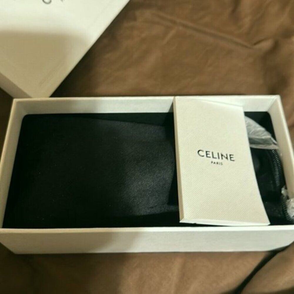 Celine 52mm Designer Sunglasses orange green - Picture 6 of 7